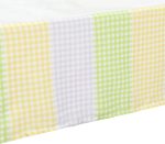 EVERYDAY KIDS Precious Moments Noah’s Ark 4 Pc Crib Bedding for Girls Nursery Set Includes Baby Bed Quilt, Fitted Sheet, Dust Ruffle and Diaper Stacker with Sweet Images of Elephants and Giraffes - Image 9